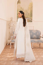Back view in plain chiffon of Emaan Adeel EZELLE